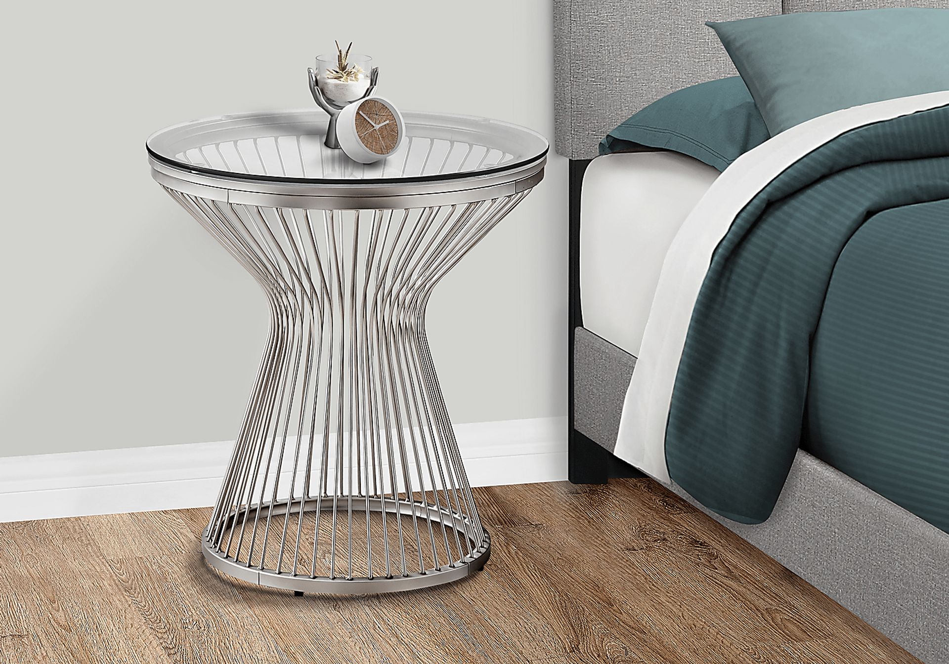 Belclaire Silver Accent Table - Image 6