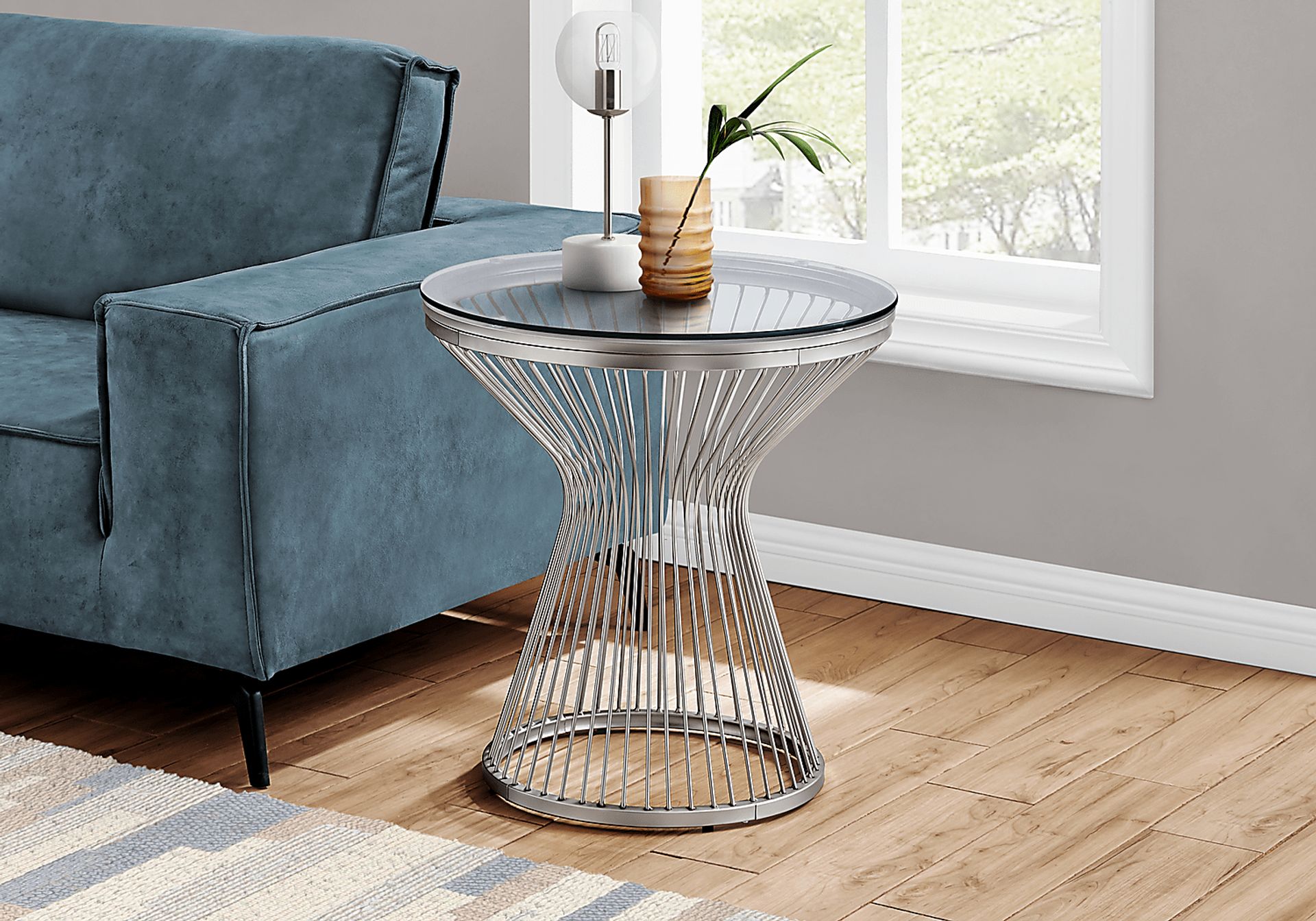 Belclaire Silver Accent Table - Image 3