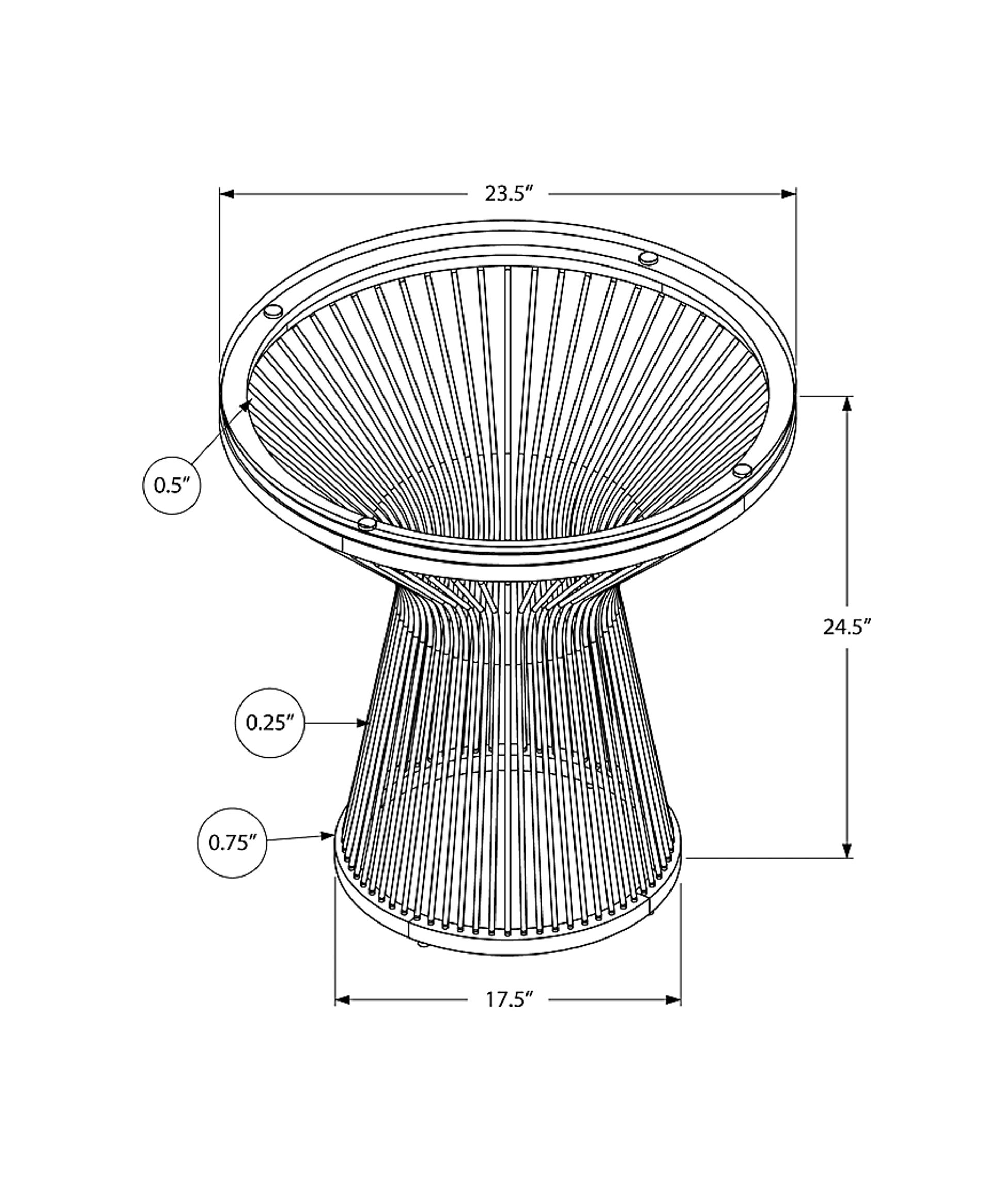 Belclaire Silver Accent Table - Image 4