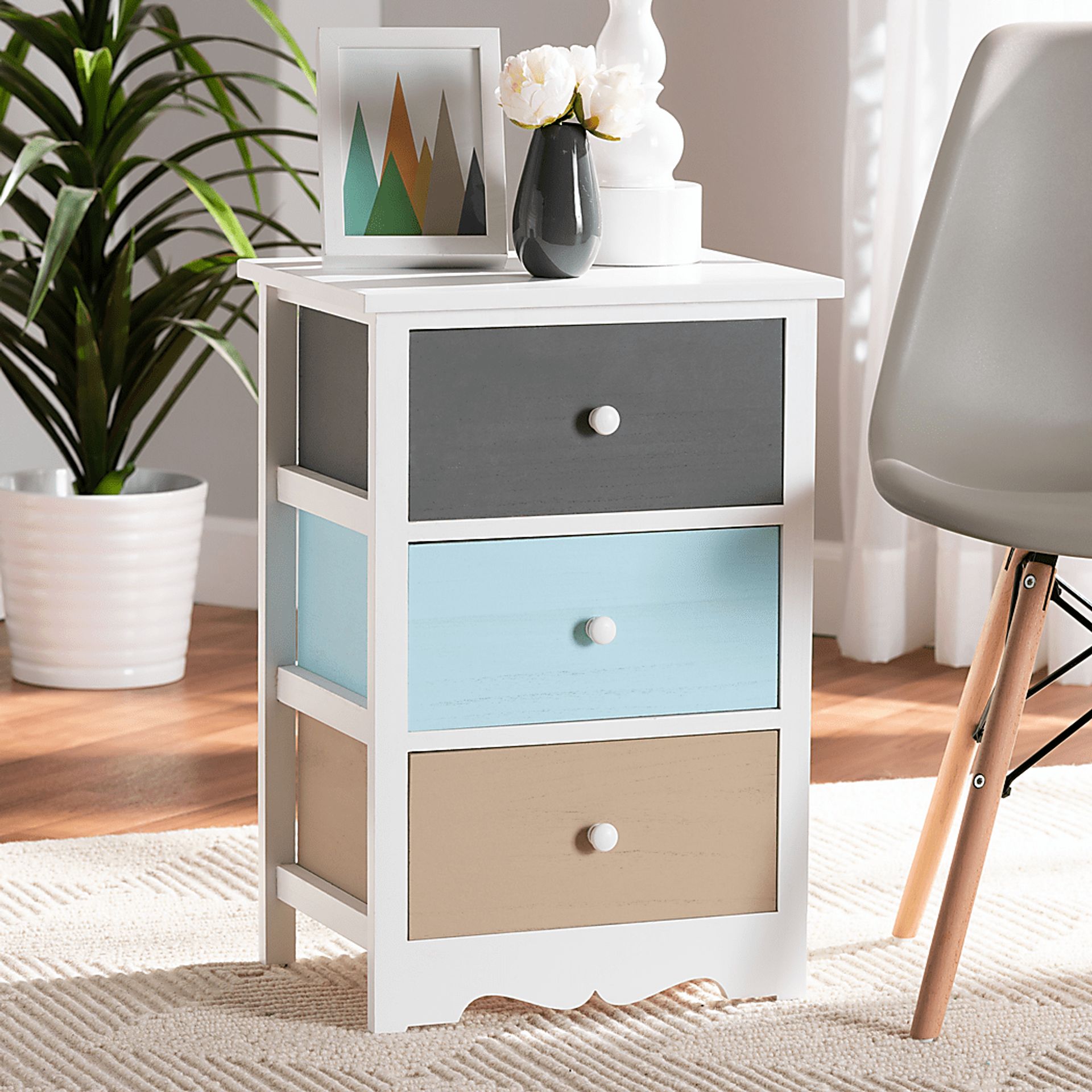 Belclaire White Nightstand - Image 8