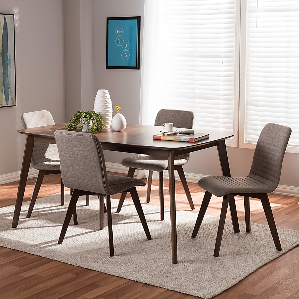 Becliffe Gray 5 Pc Dining Set