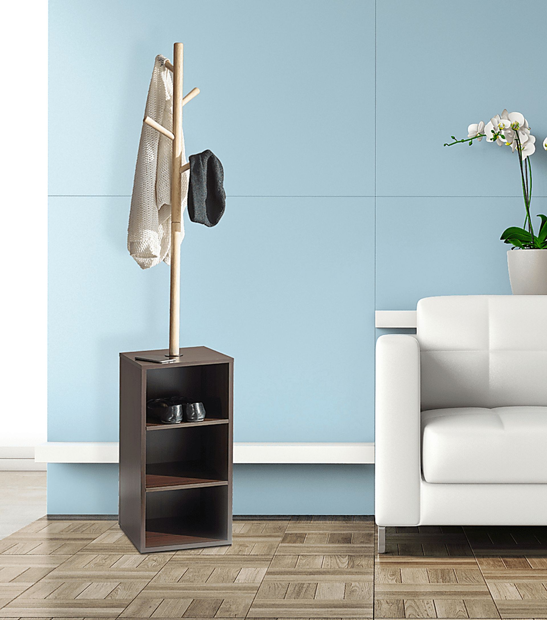 Belcolla Walnut Coat Rack - Image 4