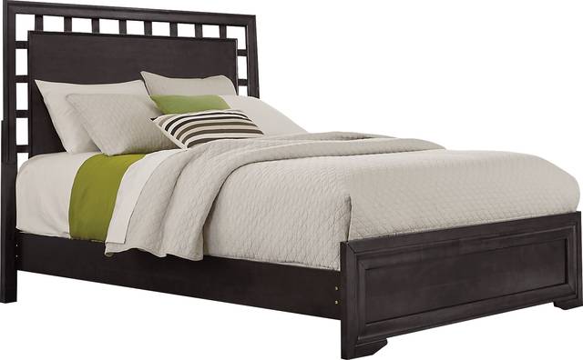 Belcourt Black 3 Pc King Lattice Bed - Thumbnail - Image 4