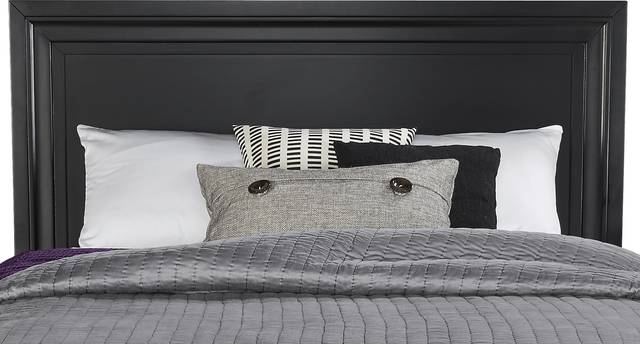 Belcourt Black 3 Pc King Panel Bed - Thumbnail - Image 3
