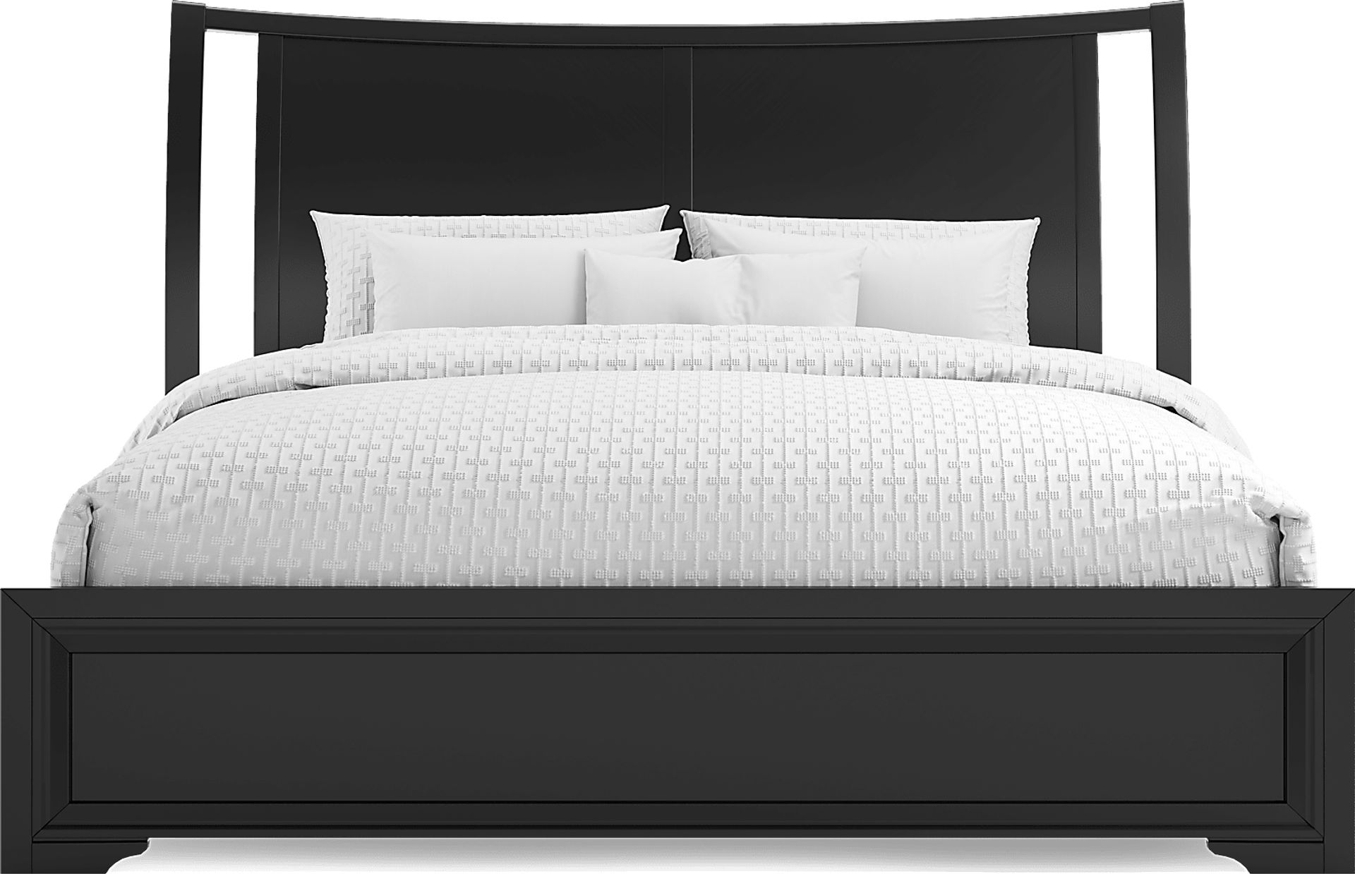 Belcourt Black 3 Pc King Sleigh Bed - Image 3