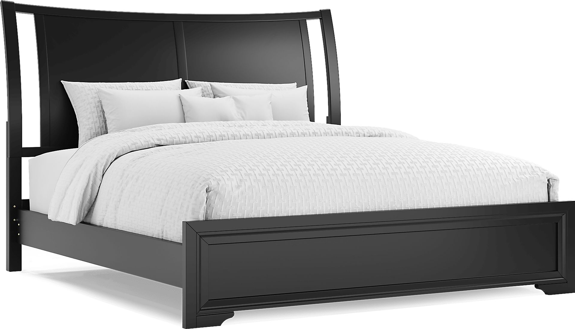 Belcourt Black 3 Pc King Sleigh Bed - Image 1