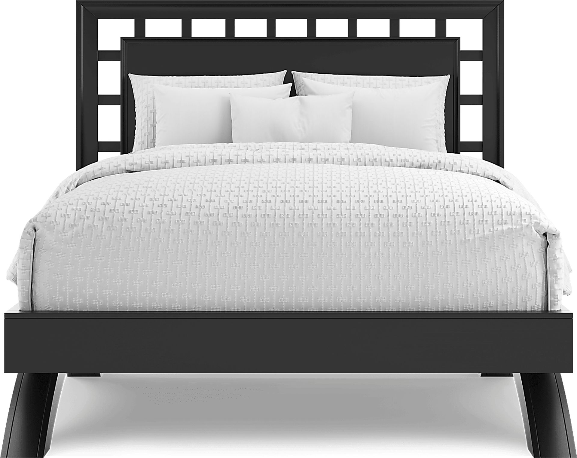 Belcourt Black 5 Pc Queen Lattice Arch Bedroom - Image 3