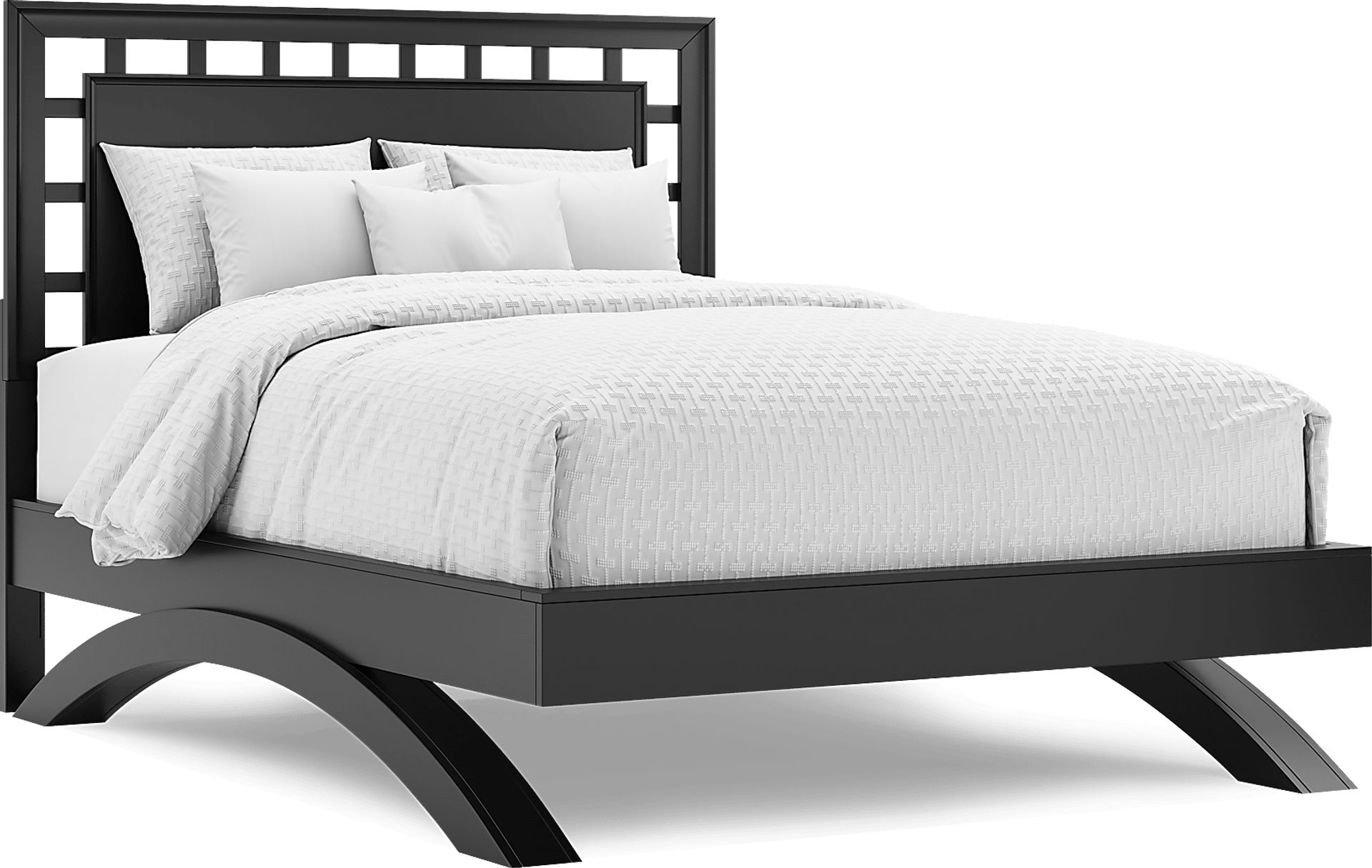 Belcourt Black 5 Pc Queen Lattice Arch Bedroom - Image 2