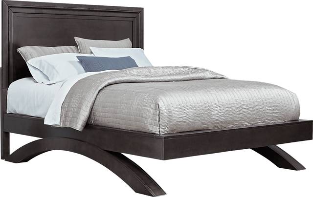 Belcourt Black 3 Pc Queen Panel Arch Bed - Thumbnail - Image 1