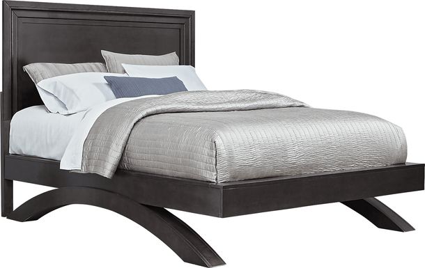 Belcourt Black 3 Pc Queen Panel Arch Bed