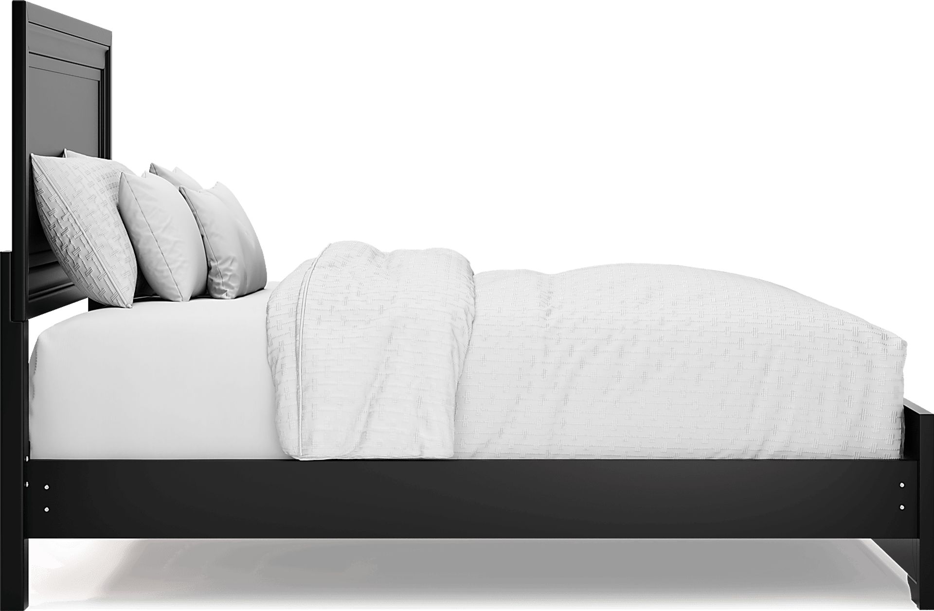 Belcourt Black 3 Pc Queen Panel Bed - Image 2