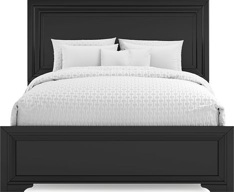 Belcourt Black 3 Pc Queen Panel Bed