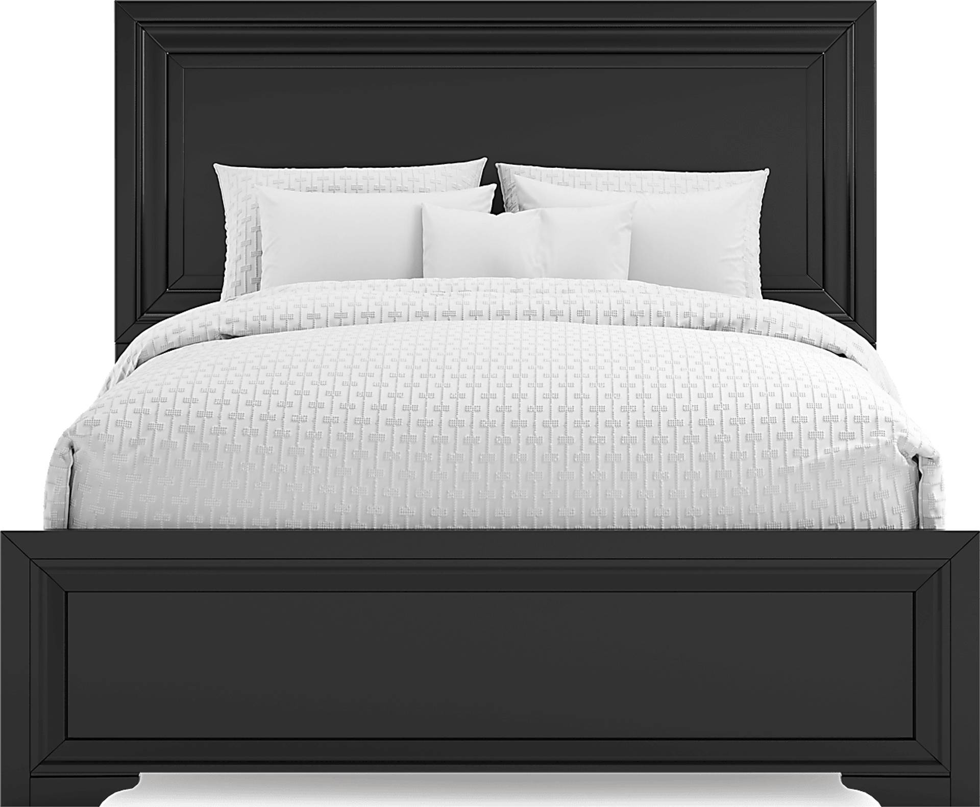 Belcourt 5 Pc Black Black,Colors Queen Bedroom Set With Dresser, Mirror