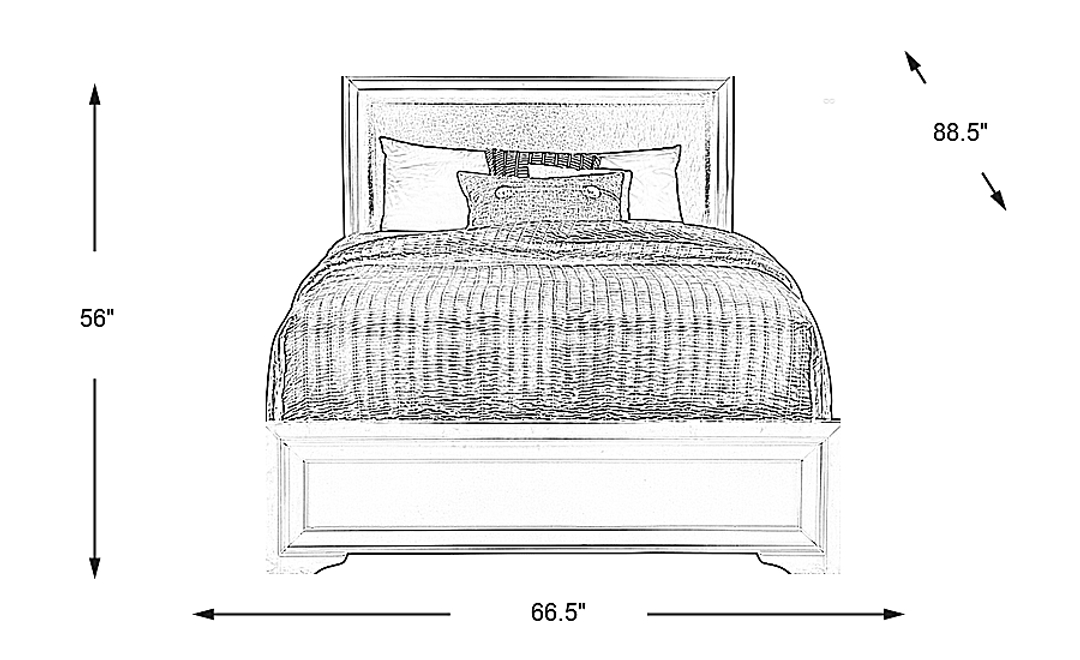 Belcourt Black 3 Pc Queen Upholstered Sleigh Bed
