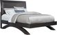 Belcourt Black 3 Pc Queen Upholstered Sleigh Arch Bed