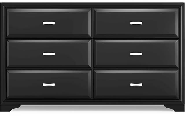 Belcourt Black 5 Pc Queen Panel Bedroom - Thumbnail - Image 7