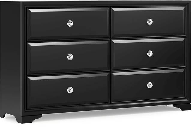 Belcourt Black 5 Pc Queen Panel Bedroom - Thumbnail - Image 8