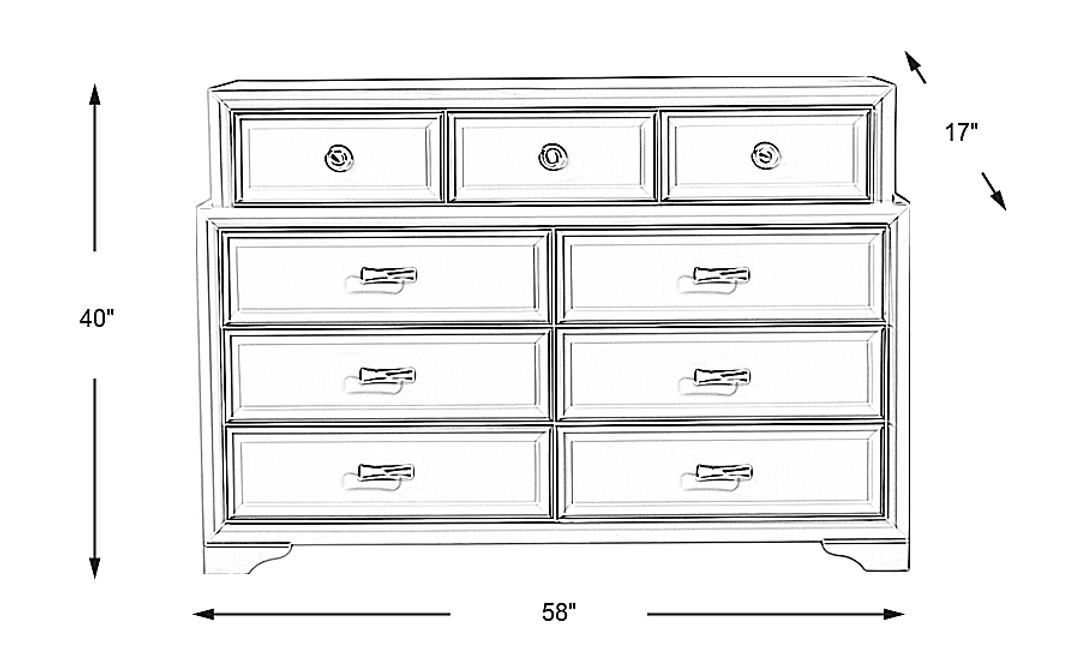 Belcourt Black Gallery Dresser