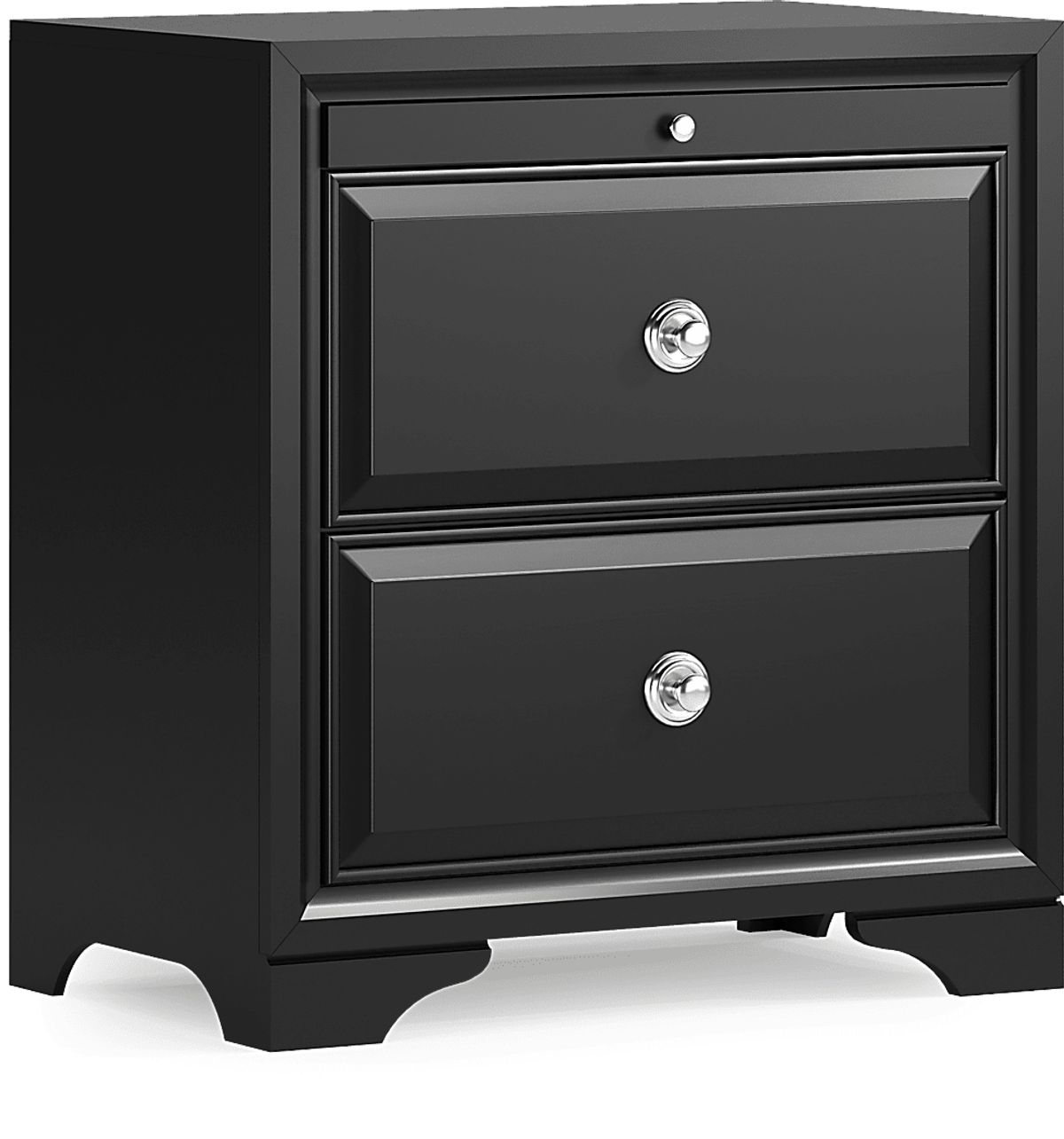 Belcourt 5 Pc Black Black,Colors King Bedroom Set With Nightstand ...