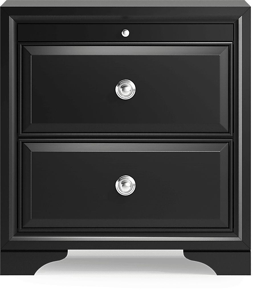 Belcourt Black Nightstand