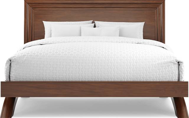 Belcourt Brown Cherry 3 Pc King Panel Arch Bed - Thumbnail - Image 3