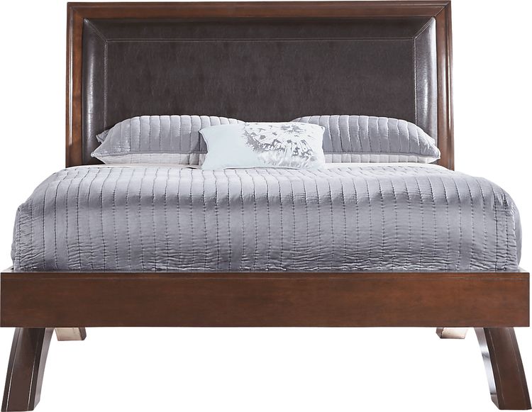 3 pc queen upholstered arch bed