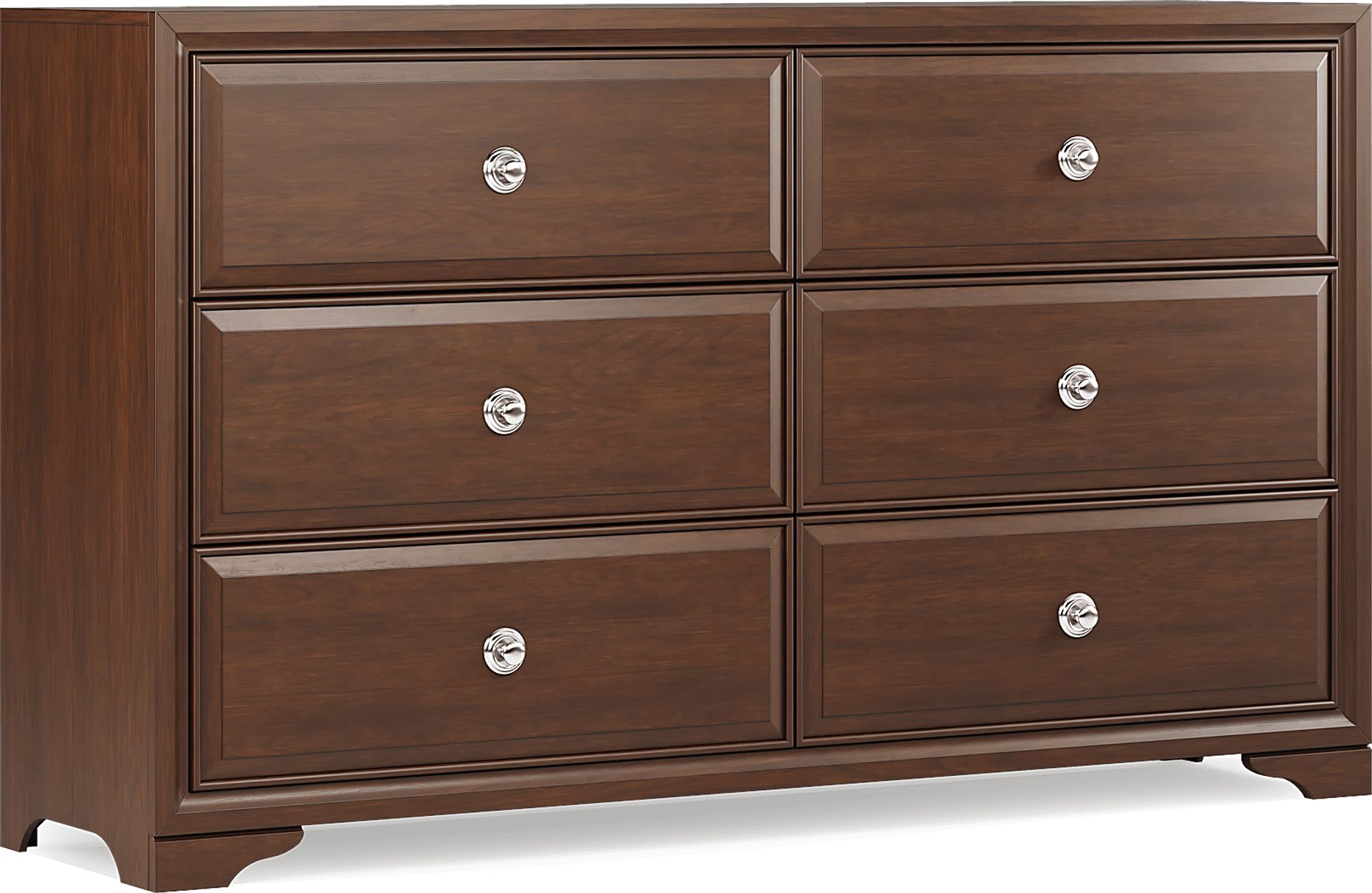 Belcourt Brown Cherry 5 Pc Queen Lattice Bedroom - Image 6