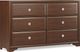 Belcourt Brown Cherry 5 Pc King Upholstered Sleigh Arch Bedroom
