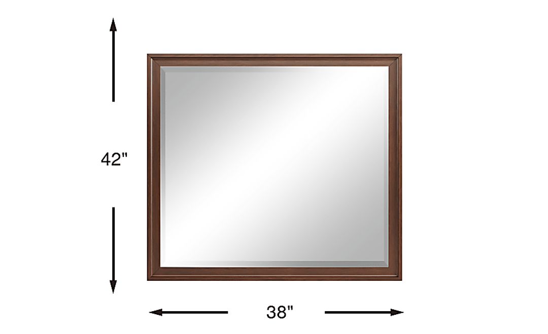 Belcourt Brown Cherry Finish Mirror