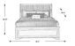 Belcourt Brown Cherry 3 Pc King Slat Bed