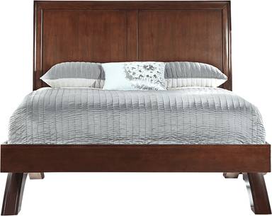 3 pc queen platform sleigh bed