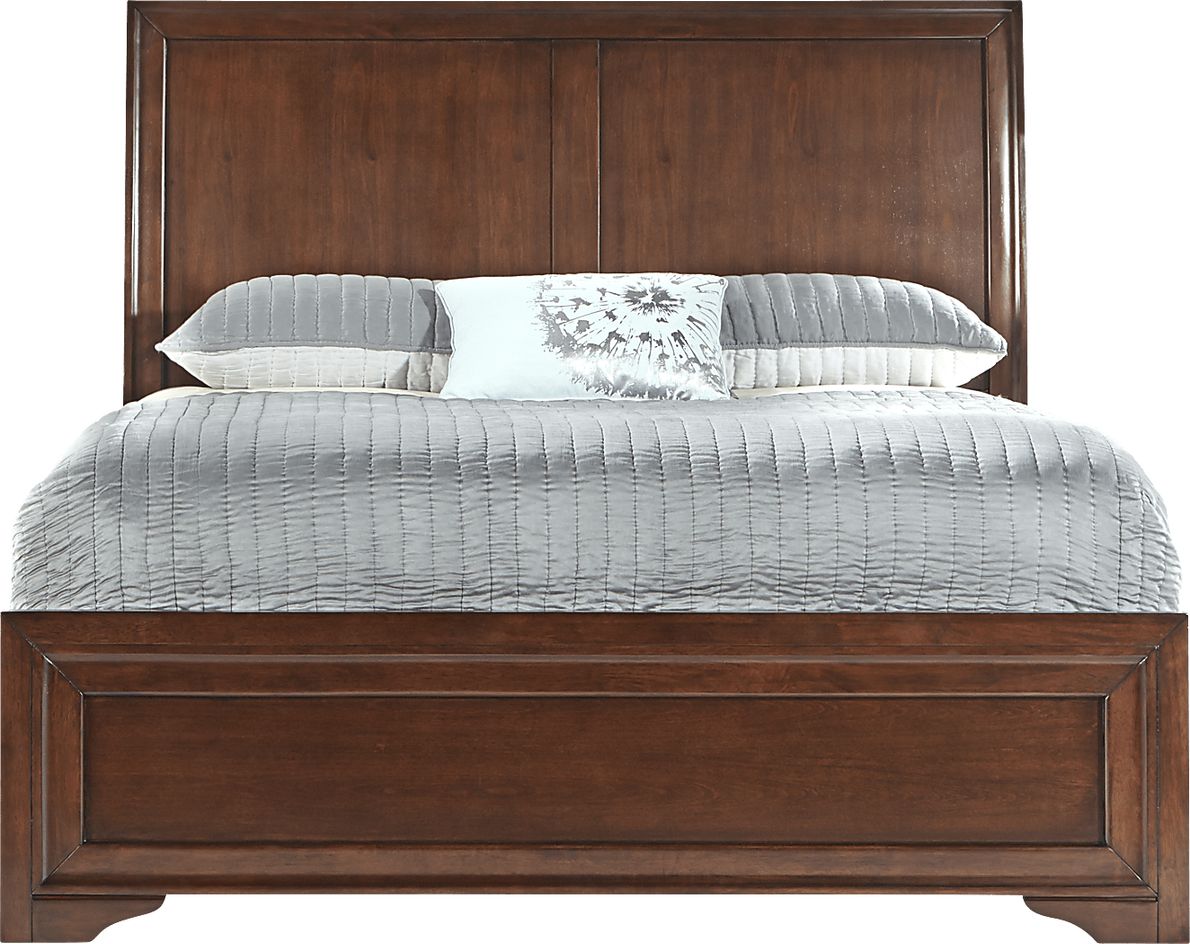 Belcourt Cherry 3 Pc King Sleigh Bed - Rooms To Go