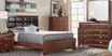 Belcourt Brown Cherry 5 Pc King Upholstered Bedroom