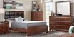 Belcourt Brown Cherry 5 Pc King Upholstered Bedroom