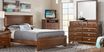 Belcourt Brown Cherry 7 Pc Queen Panel Bedroom