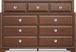 Belcourt Brown Cherry 5 Pc Queen Lattice Bedroom