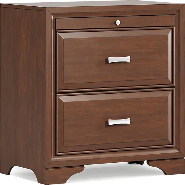 Belcourt Brown Cherry 7 Pc Queen Panel Bedroom - Thumbnail - Image 15