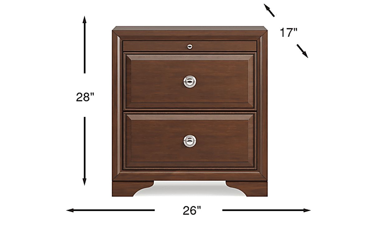 Belcourt Brown Cherry Nightstand Rooms To Go