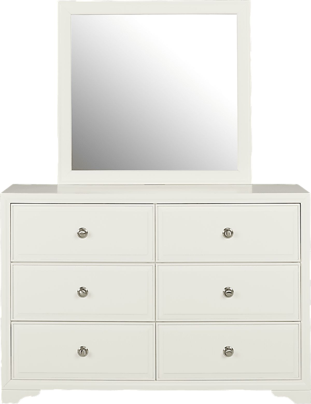 Belcourt Jr. White Colors,White Dresser & Mirror Set Rooms To Go