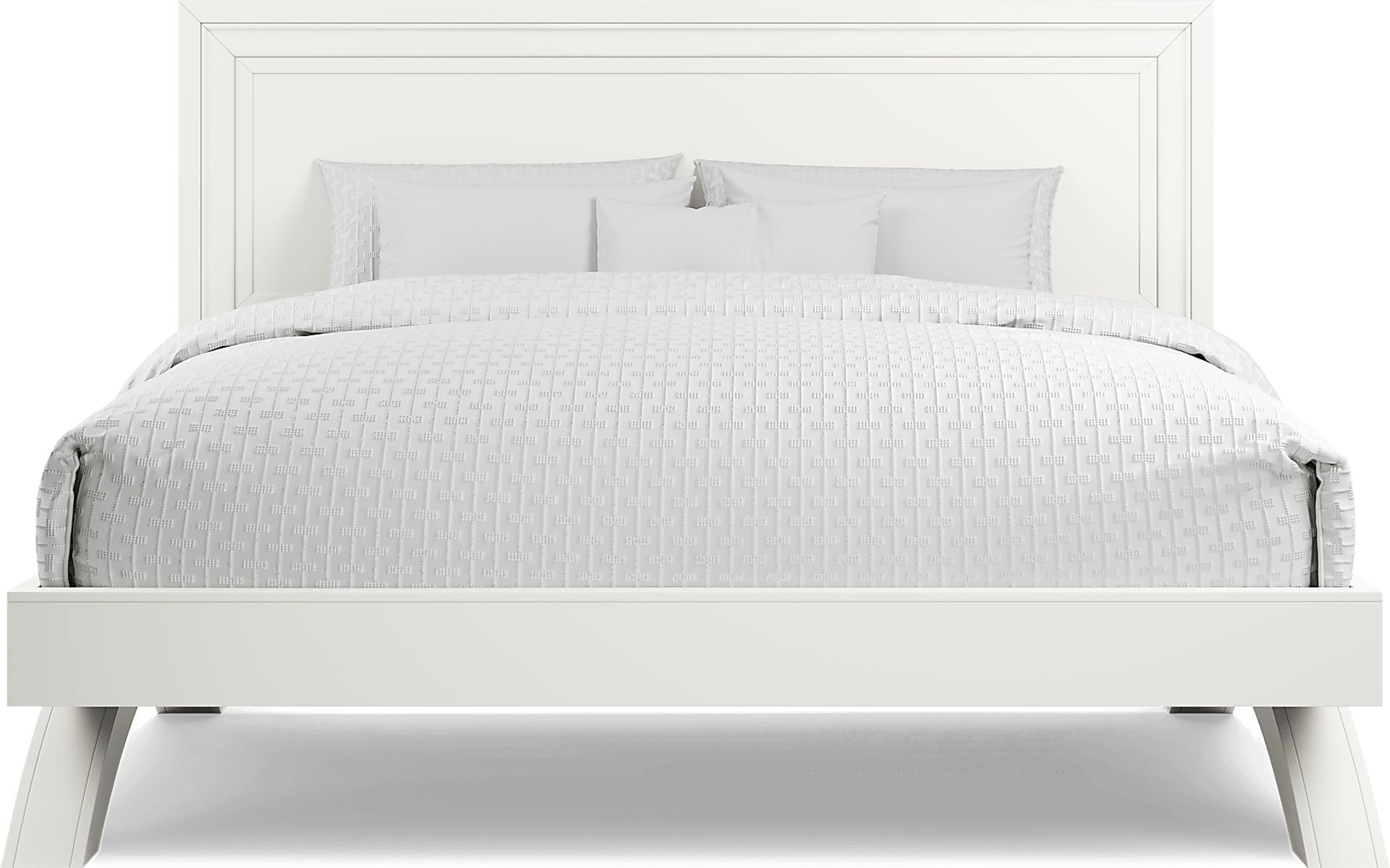 Belcourt White 5 Pc King Panel Bedroom - Image 3