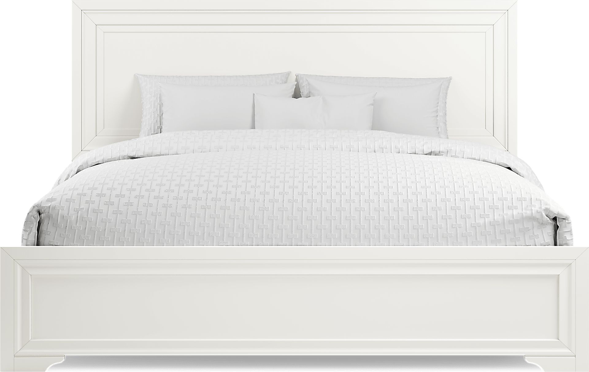 Belcourt White 5 Pc King Panel Bedroom - Image 3