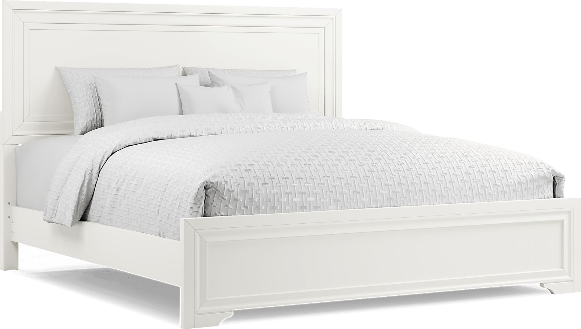 Belcourt 5 Pc White Colors,White King Bedroom Set With Dresser, Mirror