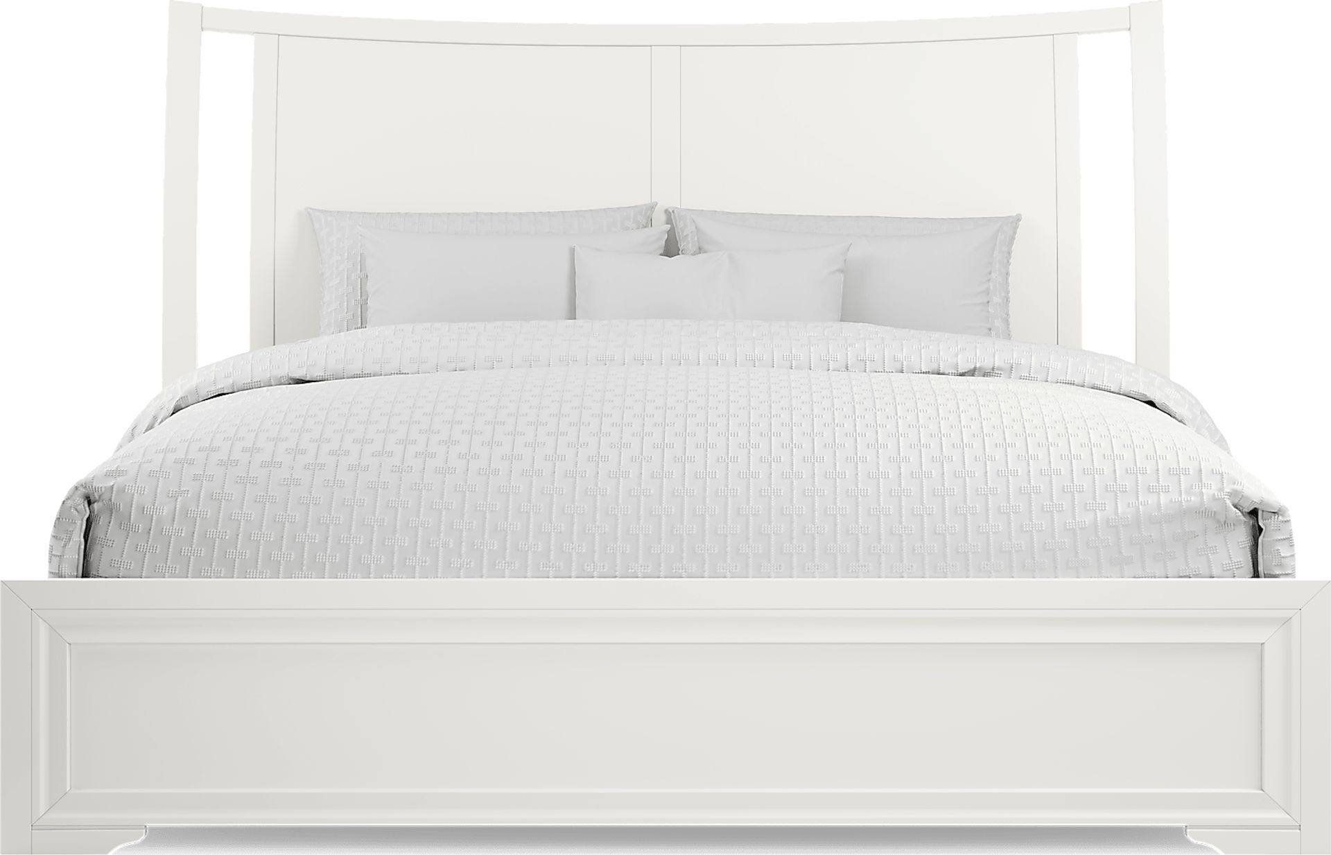 Belcourt White 3 Pc King Sleigh Bed - Image 3