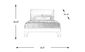 Belcourt White 3 Pc King Upholstered Sleigh Arch Bed