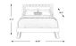 Belcourt White 3 Pc Queen Lattice Arch Bed