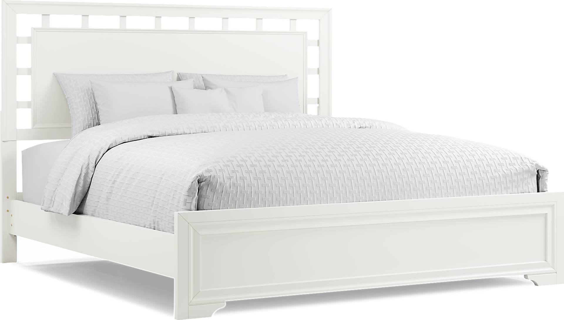 3 pc queen lattice bed