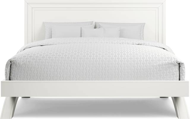 Belcourt White 3 Pc Queen Panel Arch Bed - Thumbnail - Image 2