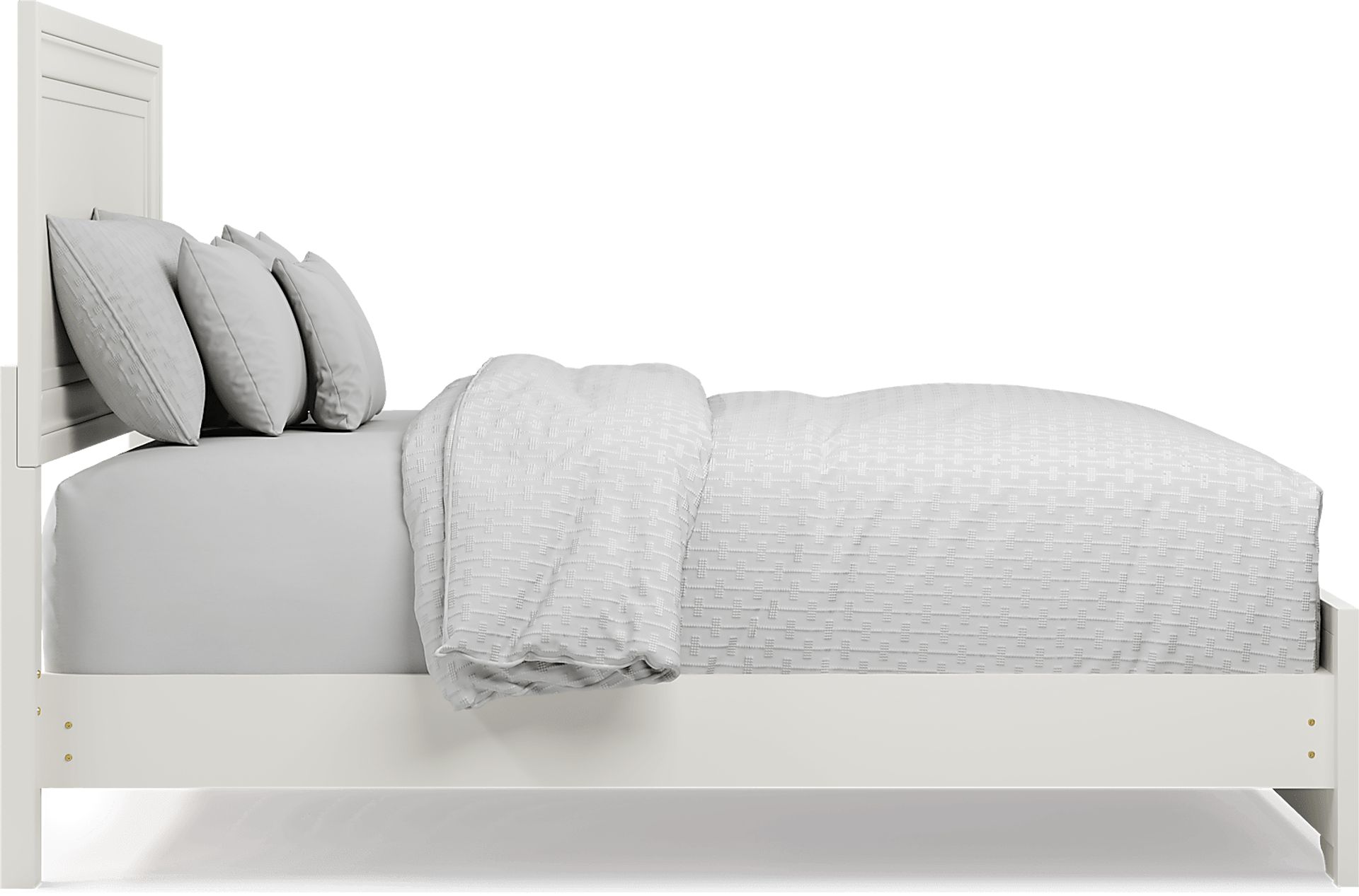 Belcourt White 5 Pc Queen Panel Bedroom - Image 4