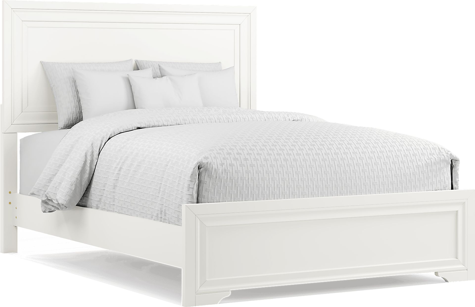 Belcourt White 5 Pc Queen Panel Bedroom - Image 2