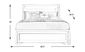 Belcourt White 3 Pc Queen Upholstered Sleigh Bed